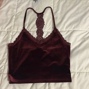 forever 21 velvet top